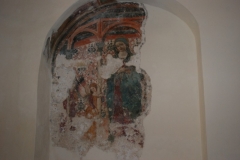42 Affresco deteriorato di una Madonna Lauretana del 1400