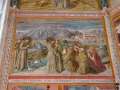 107 San Francesco predica agli uccelli nei pressi di Bevagna; San Francesco benedice la Città di Montefalco e i suoi abitanti.