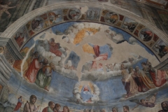 54 Catino absidale - Assunzione della Vergine nel sott'arco Battesimo di Gesù
